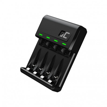 Green Cell akulaadija VitalCharger Ni-MH AA/AAA MicroUSB/USB-C port, must
