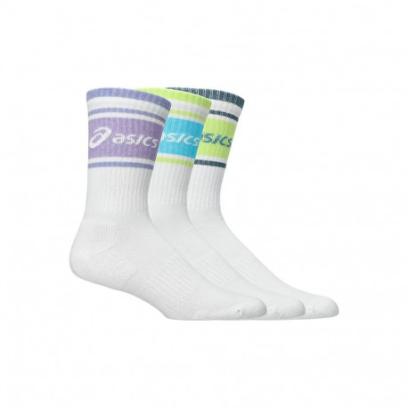 Sokid Asics 3 PACK LOGO CREW SOCK valge - 43/46