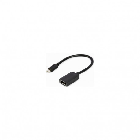 Gembird videokaabli adapter A-CM-DPF-02 0.15m USB Type-C DisplayPort, must