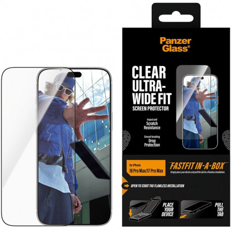 Kaitseklaas PanzerGlass iPhone 17 Pro Max/18 Pro Max Ultra Wide Fastfit