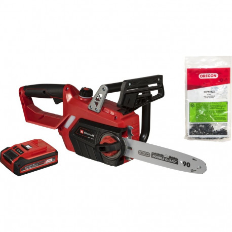 Power X-Change Akku-Kettensäge GE-LC 18/25-1 Li Kit, 18Volt (rot/schwarz, Li-Ionen Akku 3,0Ah)
