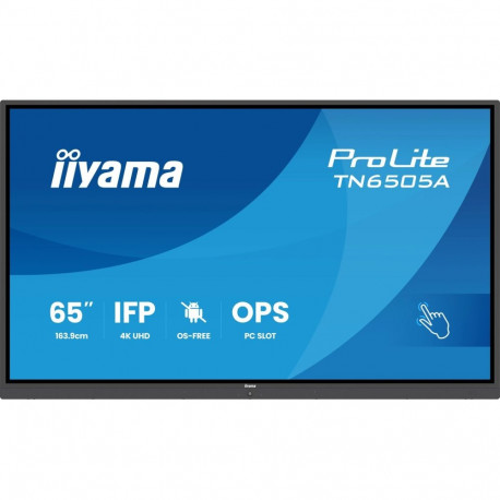 iiyama interaktiivne lameekraan TN6505A-B1AG 163.8cm (64.5") 500cd/m² 4K Ultra HD puuteekraan, must