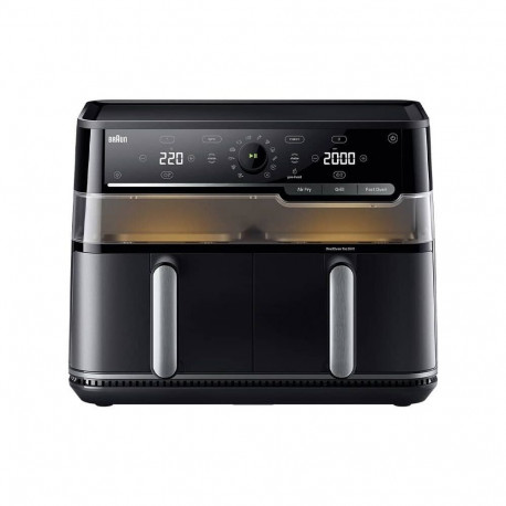 Braun kuumaõhufritüür TwinCook 5 topeltkambriga 10L eraldiseisev 2800W, must