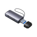 Card reader USB 3.0 SD + microSD grey