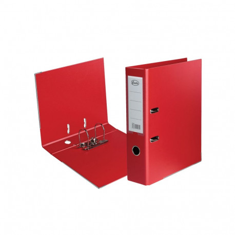 Registraator A4 75mm PP, metallserv, punane, Forofis