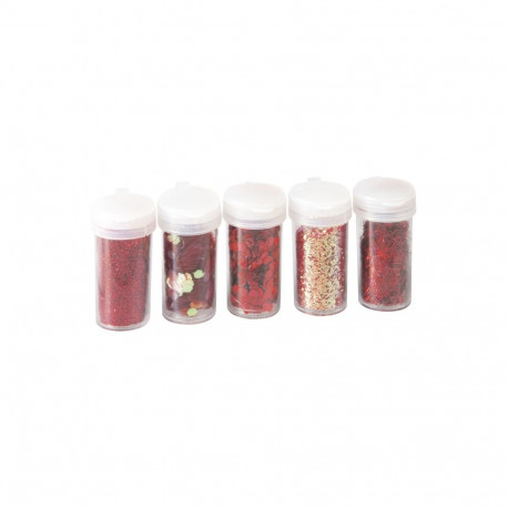 Glitterpuru mix punane 5tk, Knorr-Prandell