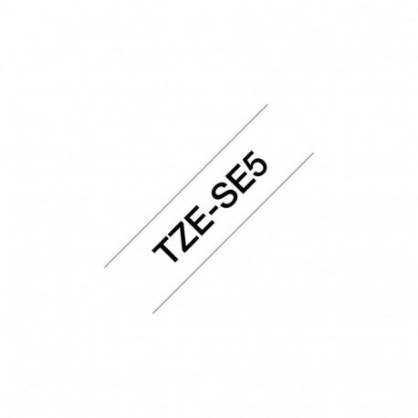 Brother TZE-SE5 label-making tape Black on white TZ/TZe
