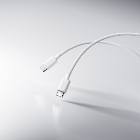 Cable - Xiaomi 3A Braided USB-C to USB-C Cable 1m, Fast Charging, White