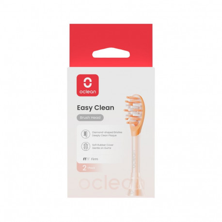 Electric Toothbrush Head - Oclean Ease Replacement Brush Heads, Diamond-Shaped Bristles, 2 Pcs, Oran