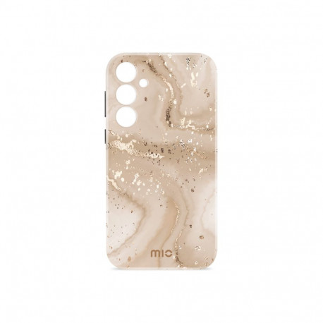 Phone Case - MIO Gold Marble MagSafe Compatible For Samsung S25 5G, Double-Layered, Impact Protectio