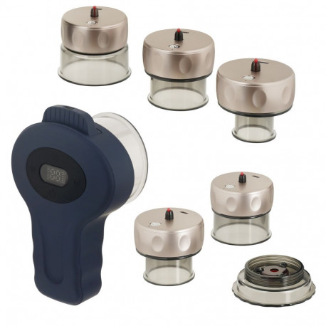 Massager - Medivon Celestine Electric Cupping Device, 12 Levels, 6 Heads, USB-C, 1800 mAh