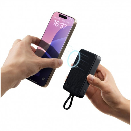 Power Bank - Xiaomi 33W 10000mAh Magnetic With Integrated Cable, Gray, Black