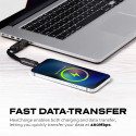 Charging Cable - Statik HexCharge, Universal Compatibility, High-Speed Data Transfer, Durable Black
