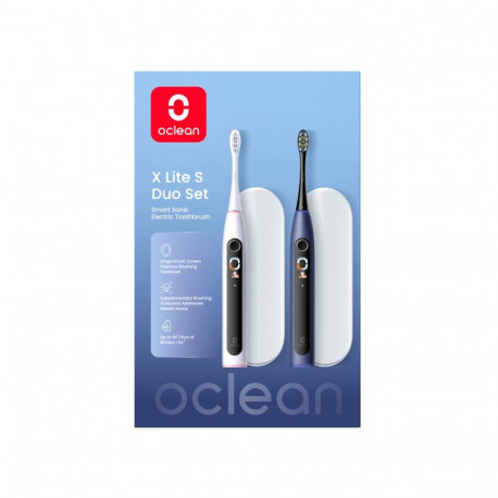Electric Toothbrush - Oclean X Lite S Duo Set 5 Modes USB-C 40-Day Battery IPX7