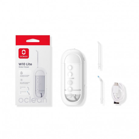 Water Flosser - Oclean W10 Lite, 1200 Pulses/Min, 3 Modes, 150ml White