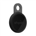 Bluetooth Tracker - Chipolo LOOP, Rechargeable, Compatible with Apple Find My, Black