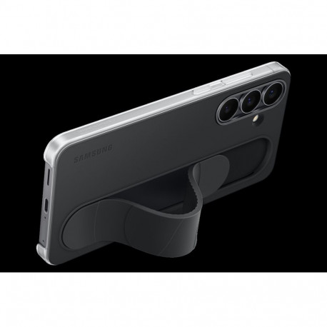 Phone Case - Samsung Galaxy S25 FE Standing Grip Case, Scratch Protection, Black