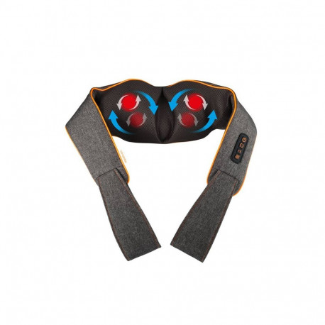 Massager - Medivon Collar Simple Shiatsu Massage Cushion 8 Heads, 2 Speeds, Heat Function