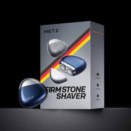 Electric Shaver - Metz Firm Stone, 18 Self-Sharpening Blades, 7,200 RPM, Rock Grey