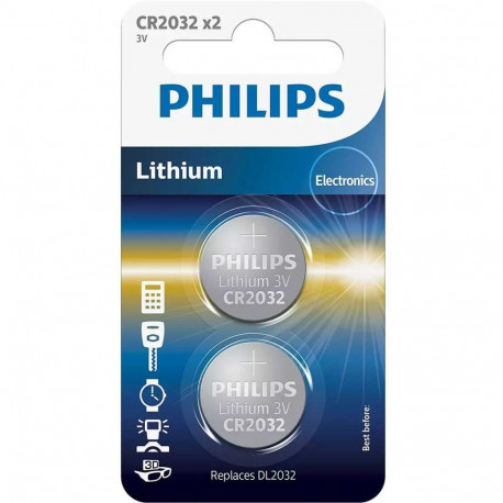 Philips CR2032P2/01B Mini lithium battery / 2 pcs