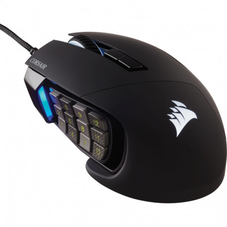 "Corsair Gaming Mouse Scimitar RGB Elite optisch kabelgebunden 17 Tasten 18000 dpi black"