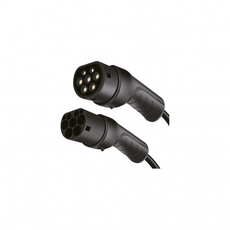"LogiLink Elektroauto Ladekabel/electric car charging cable Typ 2 11kW 3P 20A 7,5m Black + Tasche"