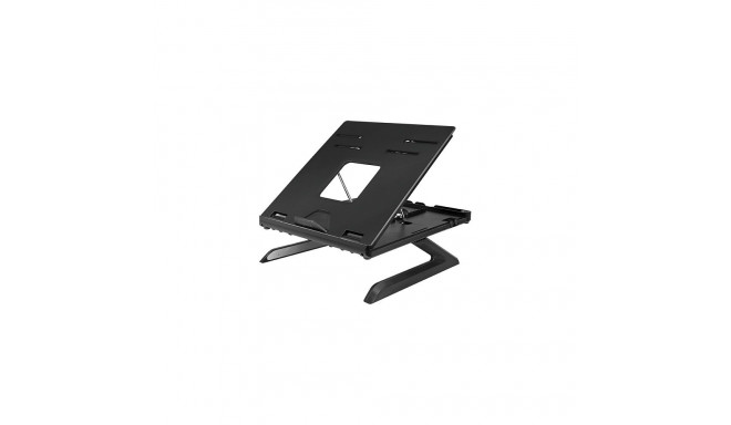 "Notebook stand, foldable, height adjustable, black"