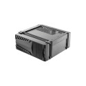 "Adjustable under desk CPU mount with strap"