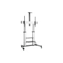 "Display cart, 60""-100"", silver"