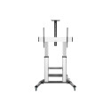 "Display cart, 60""-100"", silver"