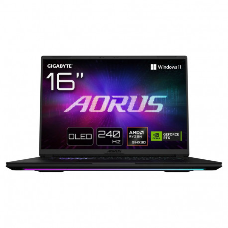 GigaByte sülearvuti AORUS MASTER 16 RYZ9 9955HX3D/32GB/2x1TBSSD/RTX5080/W11 Pro