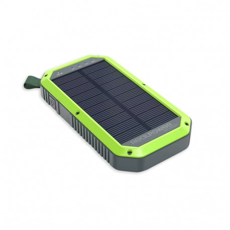 RealPower Powerbank PB-10000 Solar schwarz 10.000mAh