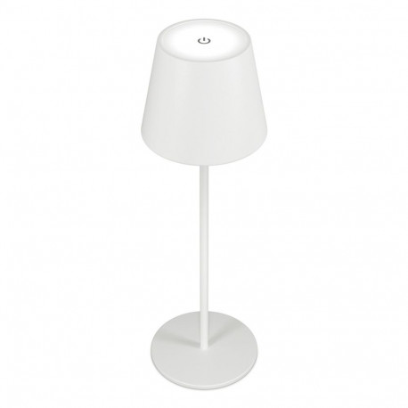 RealPower LED-laualamp hämardatav külma/sooja valgusega akuga, valge