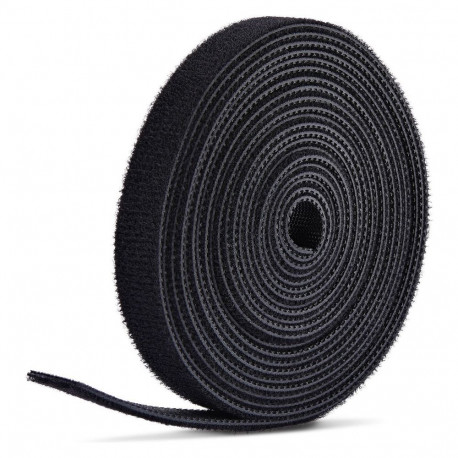 "STARTECH.COM 22,8m Klettbandrolle schwarz 12,7mm breit zuschneidbar wiederverwendbare Kabelbinder K