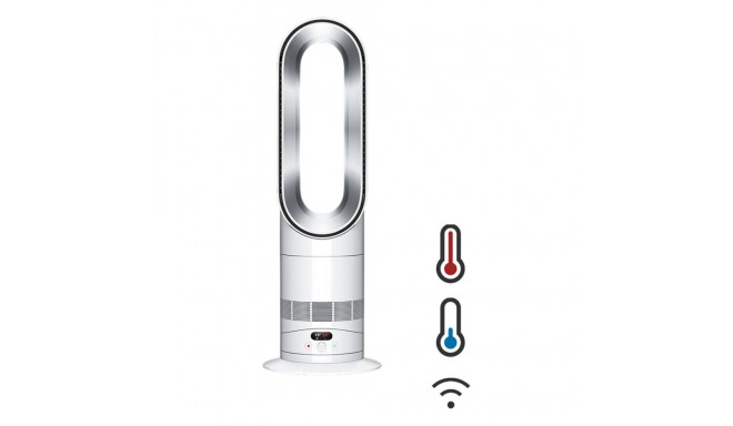 "Heizlüfter AM15 Hot+Cool Ventilator, Weiß/Silber"