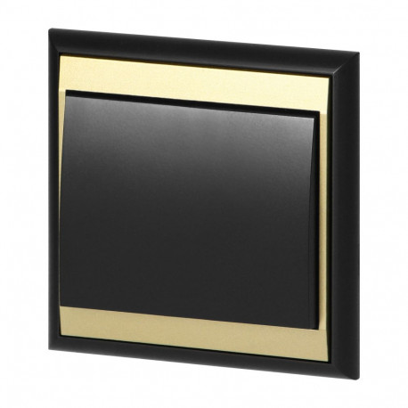 luna p/t uksekellanupp, 10A, 250V, WP-6/7L, must/kuldne (5 tk.)