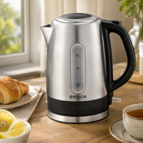 Brock WK 9903 SS Kettle With 360 Degree Base 1,7L 2200W Black/Steel