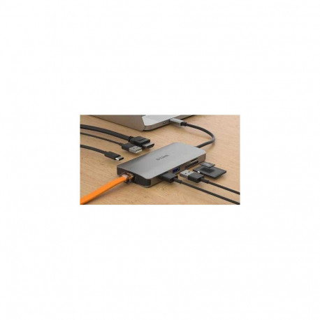 D-Link 8 in 1 USB-C Hub with HDMI/Ethernet/Card Reader/Power Deliver
