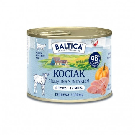 BALTICA kassipoegade märg kassitoit Piirkondade maitsed, vasikaliha kalkuniga, 185g