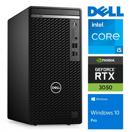 DELL 5080 Tower i5-10500 64GB 256SSD M.2 NVME RTX3050 6GB WIN11Pro