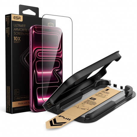 SZKŁO HARTOWANE ESR ULTRAFIT ARMORITE PRO TEMPERED GLASS IPHONE 17 PRO MAX / 18 PRO MAX BLACK