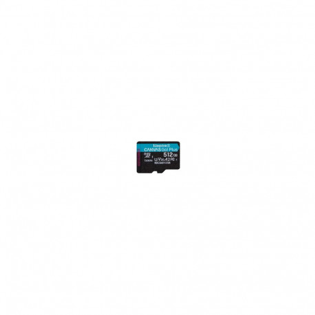 Kingston Technology 512GB microSDXC Canvas Go Plus Gen4 200R A2 U3 Single Pack w/o ADP