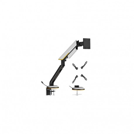 Monitor Arm - HiSmart Heavy-Duty Single Monitor Arm 24–57" RGB, Gray