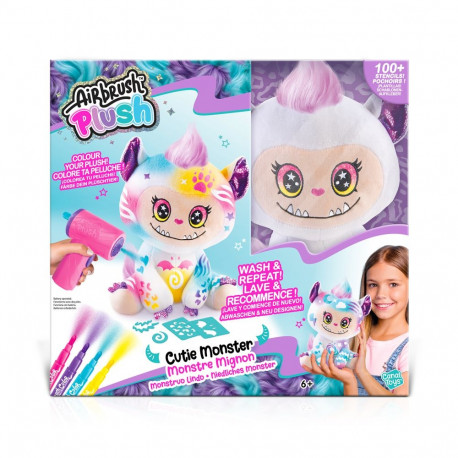 AIRBRUSH PLUSH plush with airbrush Cutie Monster, 25 cm