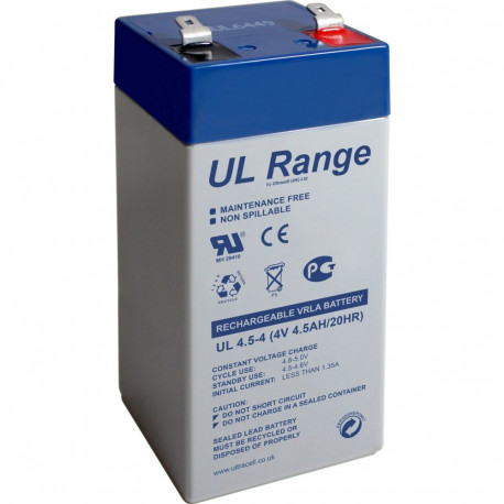 Ultracell pliiaku 4 V, 4.5 Ah (UL4.5-4)