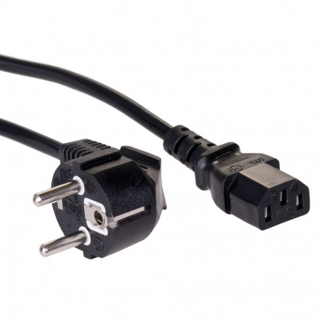 Akyga toitekaabel AK-PC-06A 3m CEE7/7 IEC C13, must