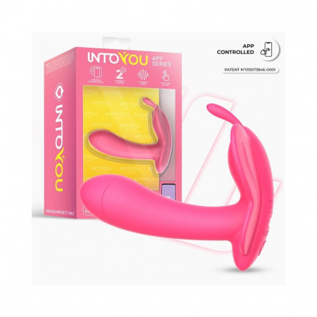 Wingy Butterfly Vibrator with App Peach Red