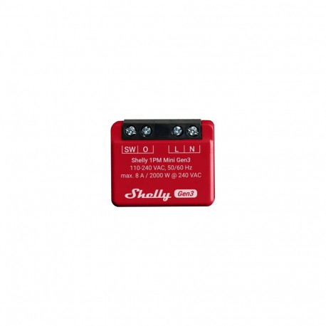 SHELLY 1PM Mini Gen3 WLAN 1-Channel Power Metering PM Switch