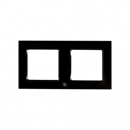 SHELLY kaheosaline seinalüliti raam Wall Frame 2, must