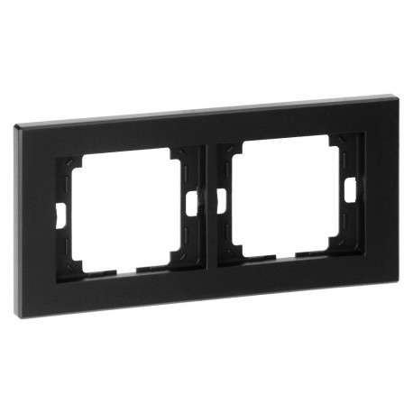 Ramka podwójna Onyx, Ra-2O, czarny (10 tk.)